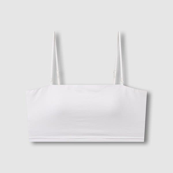 여 코튼 모달 튜브 크롭브라 J406201002001