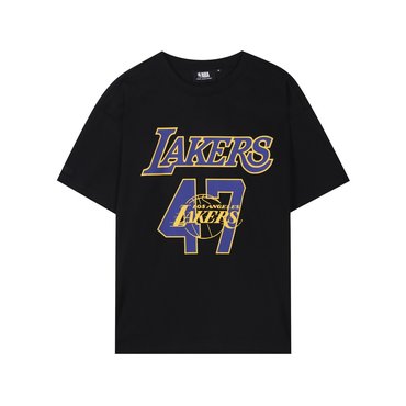 NBA LAL 넘버링 메쉬 반팔 티셔츠(N242TS9034P)