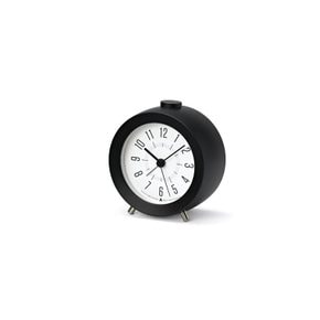 렘노스 알람 시계 JIJI alarm 블랙 AWA13-04 BK Lemnos w100×h107xd58mm