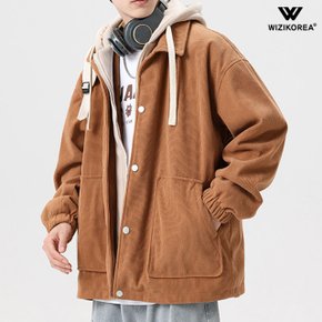 남성 여름 남성 코듀로이 후드 레이어 자켓 봄 가을 바람막이 점퍼 WI218J