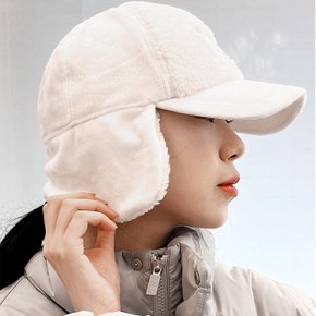 [체스골프-기획상품] 미우 퍼포먼스 로렌 여성골프 뽀글이 귀마개볼캡 여성골프겨울모자