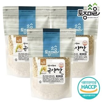  [토종마을]HACCP인증 발아현미 곤약쌀 500g X 3개