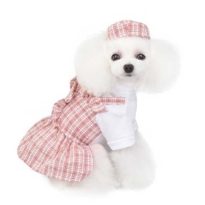 강아지옷 봄 여름 유니폼 원피스 포메 말티즈 토이 푸들 비숑 S-XL