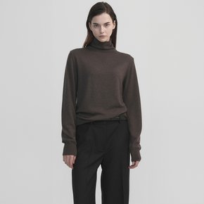 Wool Roll Neck Brown