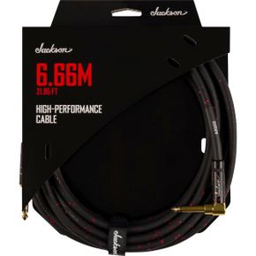 미국 잭슨 기타 Jackson High Performance Cable 블랙 and Red SL 21.85ft 6.66m 기타 케이블 16