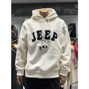 지프 23F/W 지프 뽀글이 JEEP 곰 후드티 JO4THU401