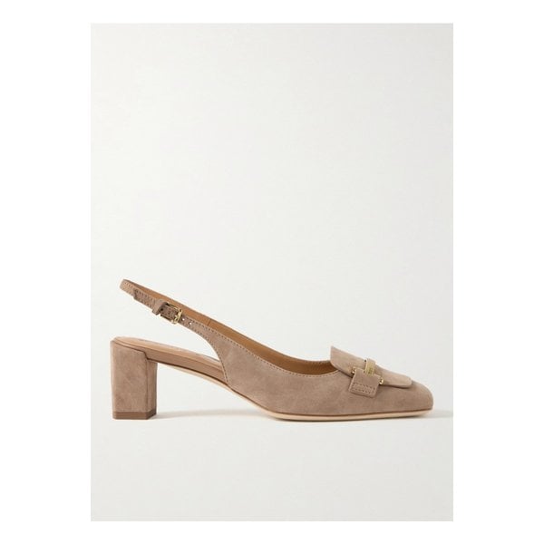 쿠오이오 장식 스웨이드 펌프스 토프 1647597354930988