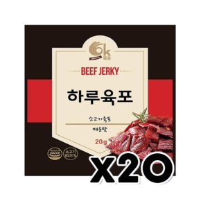 하루육포 소고기육포 매운맛 안주간식 20g x 20개