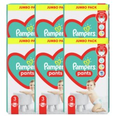 [3박스] 유럽산 베이비드라이 팬티3단계 기저귀 파우더향 Pampers 바우처