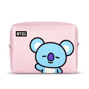 BT21 PU 사각 파우치 L