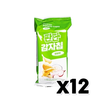  판판 감자칩 양파맛 스낵과자 35g x 12개