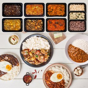 1.5인분 양많은 덮밥 소스 6종 고기짜장 김치제육 카레 안동찜닭 닭갈비 쭈꾸미 190g 밥별도