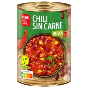 독일 REWE 레베 베스트발 vegan 통조림 칠리 신 카르네 400g