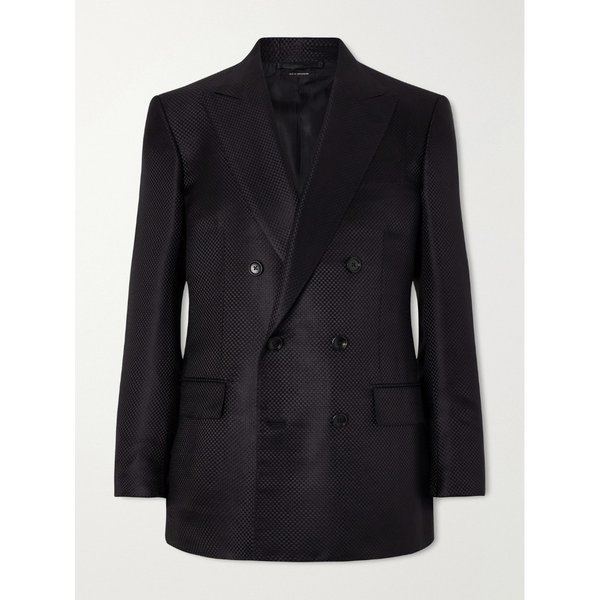 더블브레스트 실크 홉색 블레이저 46376663163003028