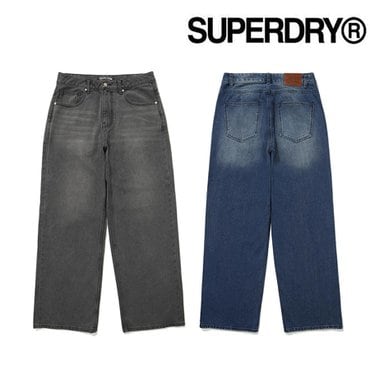 SUPERDRY 아이코닉 와이드핏 데님 팬츠(SDMDEDO05)