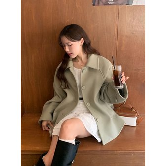 르제로 [6컬러] 캐시미어 하프 코트