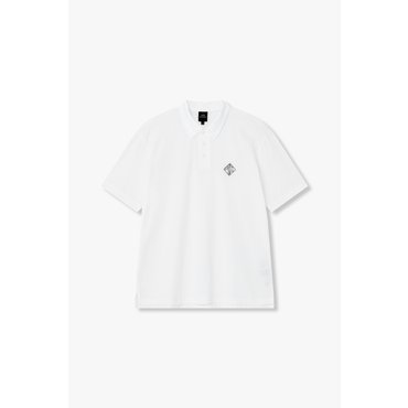 ARMANI EXCHANGE AX남성 아웃 라인 로고 폴로 셔츠A415131005오프화이트