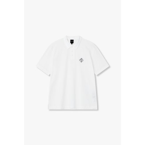 ARMANI EXCHANGE AX남성 아웃 라인 로고 폴로 셔츠A415131005오프화이트