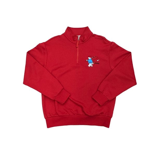 [여주점] 지프 곰 아트웍 반넥 맨투맨 JQ1TSU835RD