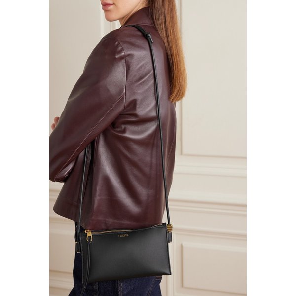 조야 장식 가죽 숄더백 46376663162983611