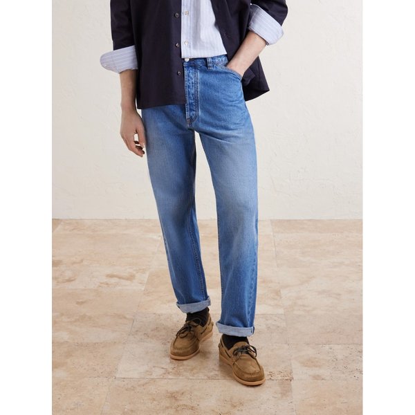 미스터 피 가죽 트림 스웨이드 보트 슈즈 46376663163066056