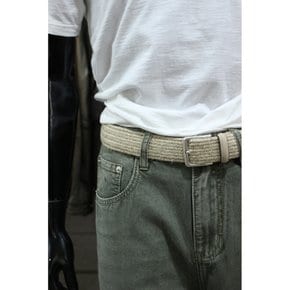 이태리직수입 스웨이드스트라우스 오트밀꽈배기벨트 f-gbelt51om