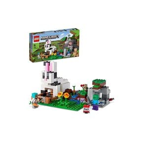 레고 LEGO 마인크래프트 토끼 목장 21181 장난감 블록 선물 비디오 게임 동