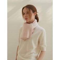 cashmere 100%  origin knit muffler - Baby Pink