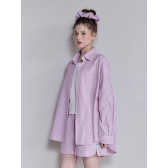 캄올 [블랜드] 프레임 오버핏 스트라이프 셔츠 라운지웨어 3colors