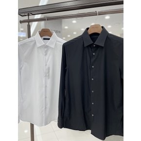 남자 구김없는 기본 화이트 & 블랙 베이직 셔츠 정장 와이셔츠 2컬러