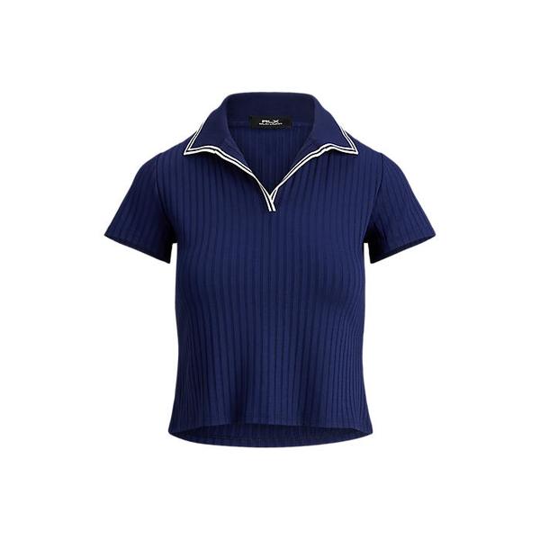 폴로 골프 여성 슬림핏 리브 니트 크리켓 폴로 셔츠(WMXGKNINB920346410)