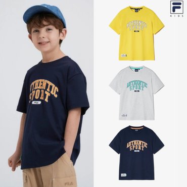휠라키즈 [20%할인]●25 휠라키즈 바시티 로고 반팔티셔츠 3컬러 (FK2RSH2101X)