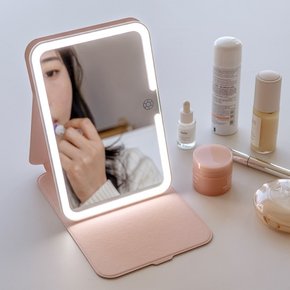 휴대용 미니 LED 거울 WM01 메이크업 조명 접이식 거울