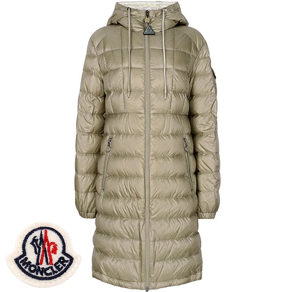[부산점] 몽클레어 베이지 아민토레 후드 구스 롱 다운 자켓 AMINTORE 1A00007 595ZZ U00