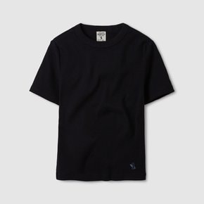 Ribbed Short Sleeve T-shirt  WHRAE2329F