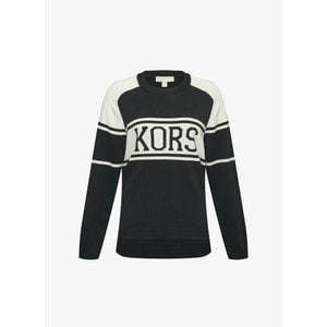 마이클코어스 [정상가 520000원] KORS 배색 스웨터 JF360OU7WB1