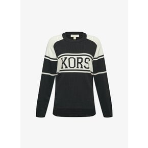 [정상가 520000원] KORS 배색 스웨터 JF360OU7WB1