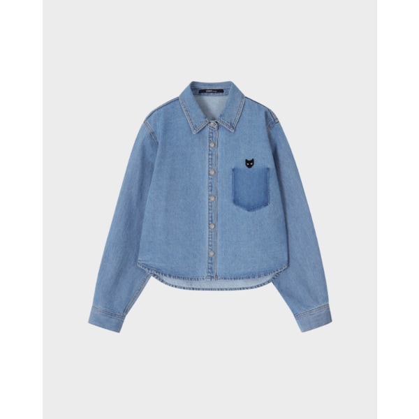 [파주점] [송지오우먼]지제로 팬서 데님 셔츠 블루 WI2SH904BL