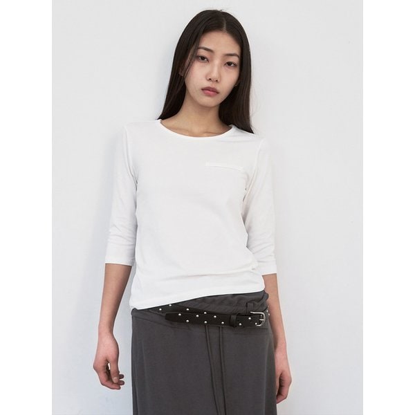 스터드 슬림 카우 레더 벨트 [black]