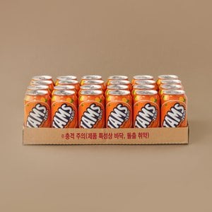 롯데칠성 탐스제로 오렌지향 355ml X 24입