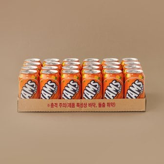 롯데칠성 탐스제로 오렌지향 355ml X 24입