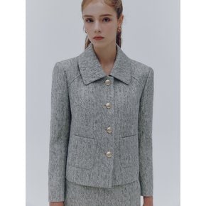 Luminescent tweed jacket (Silver)