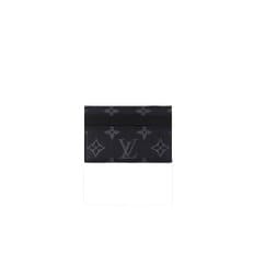 LOUIS VUITTON 남성 루이비통 더블 카드 지갑 홀더 모노그램 블랙 이클립스 M62170