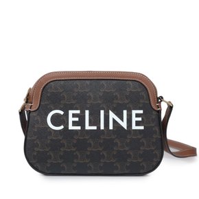 [중고명품] 셀린느 카멜 트리오페 캔버스 카메라 CELINE 로고 스몰