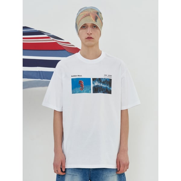 OCEAN T SHIRT / WHITE