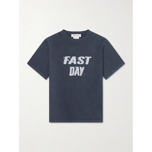 레미 릴리프 패스트 데이 프린트 코튼 저지 티셔츠 46376663163074085