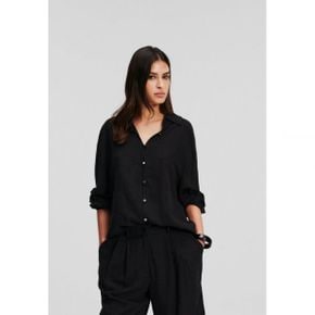 4658703 KARL LAGERFELD VOLUME SLEEVE - Button-down blouse black 78408205