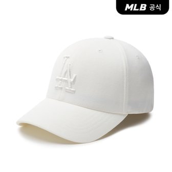 MLB [코리아공식]AW 쉐도우 커브캡 LA (White)