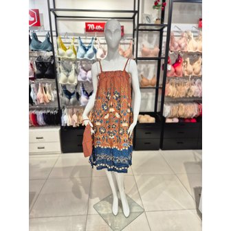 비너스 [시흥점] S 와코루)레이온 꽃 보더 샤워가운 WGN351WL-OR