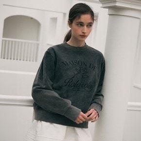 PIGMENT ROSE SWEATSHIRT CHARCOAL